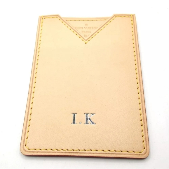 Auth New Louis Vuitton Unisex  Vachetta Voyages Card Holder - Picture 7 of 9